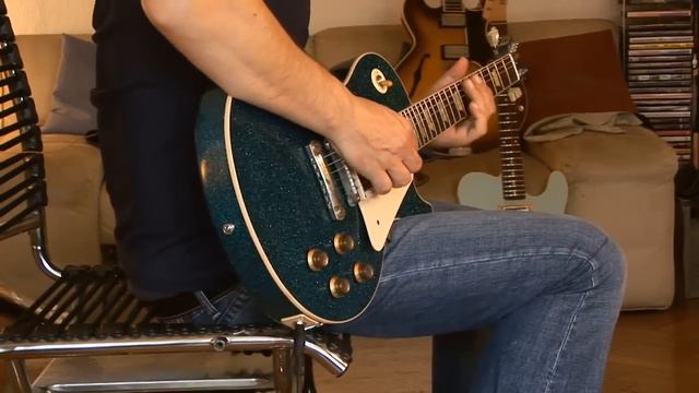 2008 Gibson Les Paul Std. Custom Shop Blue Sparkle Part4 смотреть онлайн