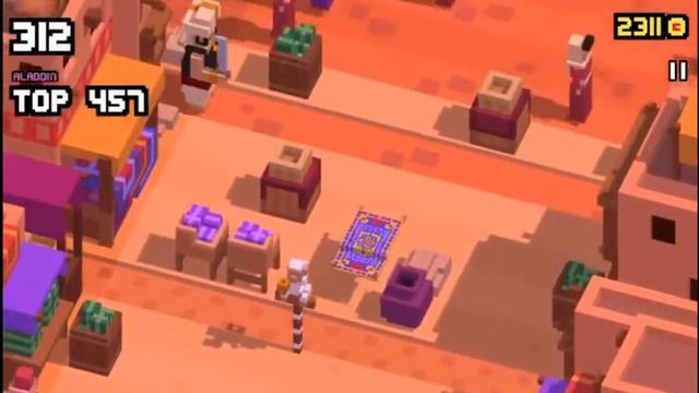 Disney Crossy Road Game - Aladdin Level - Magic Carpet Gameplay - Epic смотреть онлайн