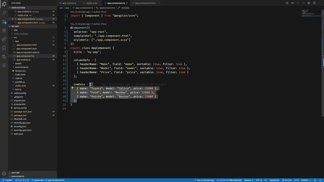 Getting Started with Angular Data Grid using ag-Grid смотреть онлайн