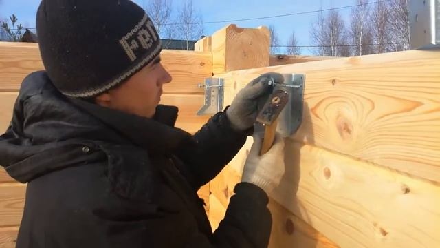 Монтаж опоры бруса смотреть онлайн