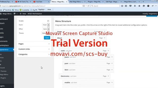 How to create wordpress mega menu very easy way part 6 смотреть онлайн