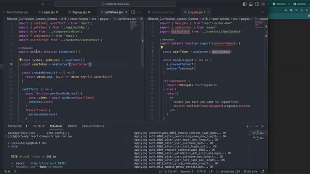 W18D3: React UseContext смотреть онлайн