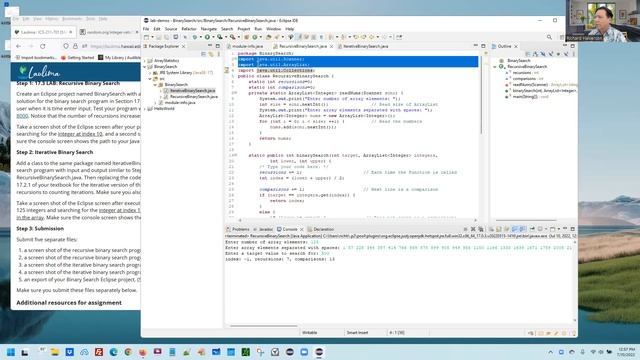 ICS211 Video L2 Summer 2022 Lab 2: Binary Search смотреть онлайн