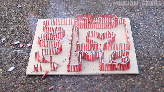 Firecracker Chain Reaction | Amazing Firecracker Domino