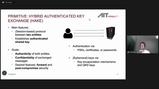 PQCrypto 2023: Session V: Muckle+: End-to-End Hybrid Authenticated Key Exchange (Christoph Striecks смотреть онлайн