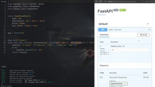 Query параметры и валидация строк FastAPI (Изучаю с нуля Python 3 )