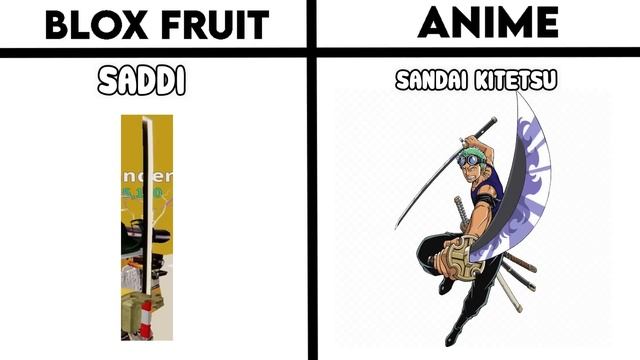 ALL Sword In Blox Fruit Vs Anime ⚔?
