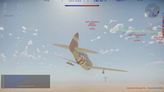 P-47 Shoots Down F6F - War Thunder смотреть онлайн
