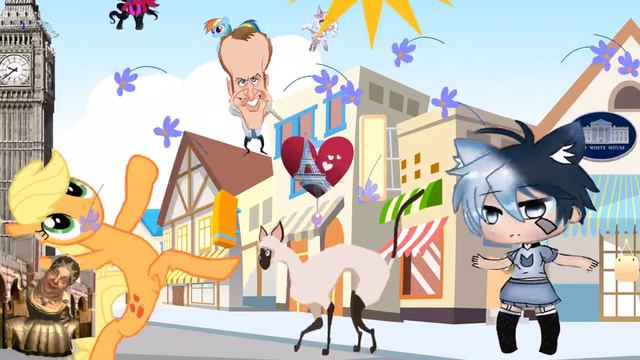 Please enjoy Funny Ponio & Gacha song & animation for children Cat смотреть онлайн