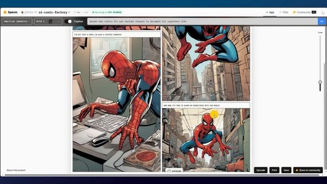 Marvel-Style Comics Creation & Income Generation With Hugging Face AI