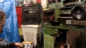 Меняю фитили в коробке подач на токарном станке тв-4.