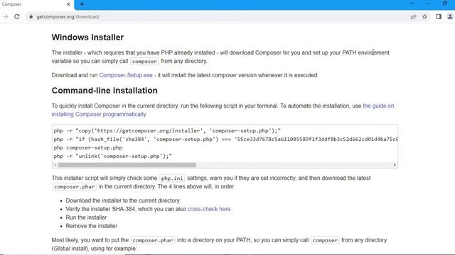 how to install composer for PHP 8.10.1 2022 | composer ko install kaise Karen смотреть онлайн