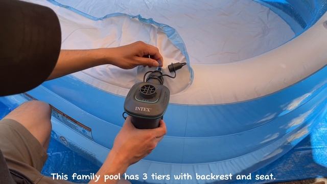 Intex Family Lounge Pool Wet Set Collection | Pool Cover | Intex Electric Air Pump Unboxing & Setup смотреть онлайн