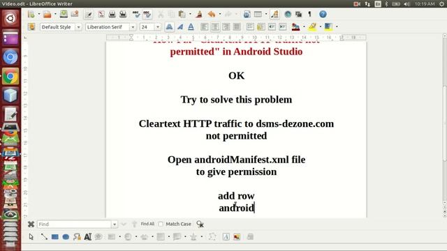 How Fix "Cleartext HTTP traffic not permitted" in Android Studio смотреть онлайн