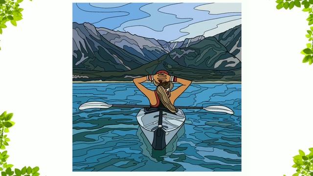 Горный Пейзаж - картина по номерам - раскраски антистресс для взрослых