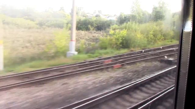 Станция Новые Полянки из окна поезда смотреть онлайн