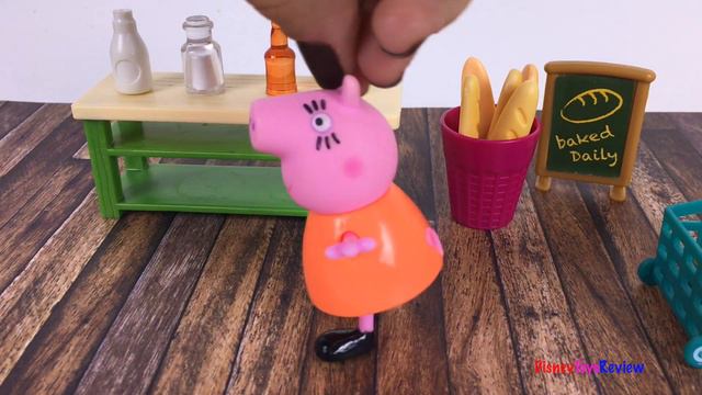 PEPPA PIG STORY - GEORGE EATS THE CHOCOLATE DONUT AT THE GROCERY STORE смотреть онлайн