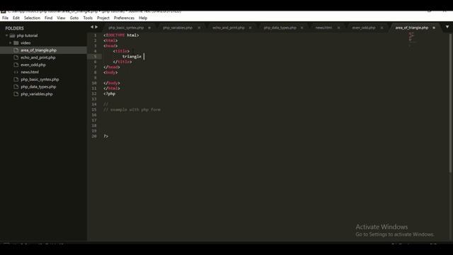 How to calculate area of triangle in php | php form | basic php | advanced php | php framework | смотреть онлайн