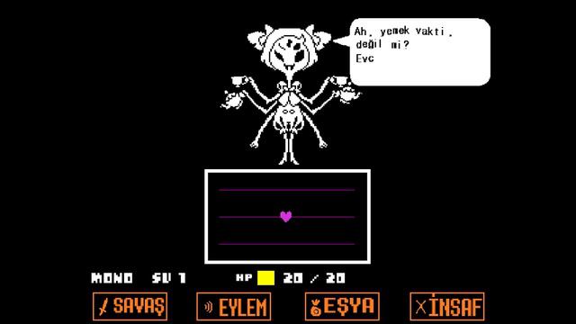 Undertale - Muffet Boss Fight - Türkçe Oynanış смотреть онлайн