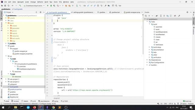Gradle basics | concepts | build.gradle | project structure | files | configuration смотреть онлайн