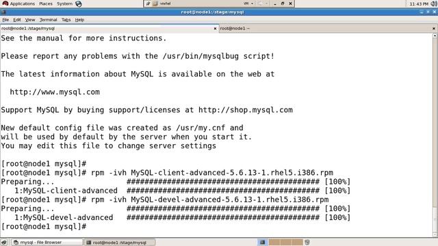 MySQL 5.6 Installation on Redhat Linux 5.4 смотреть онлайн
