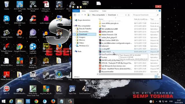 Como baixar, instalar e crakear Euro Truck Simulator 2 1.8.2.5 COMPLETO 2014 смотреть онлайн