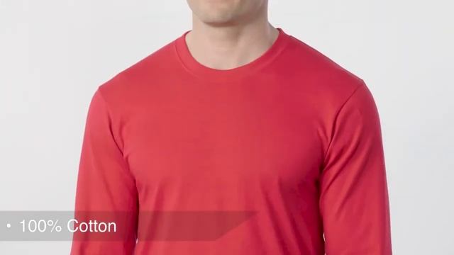 Футболки с длинным рукавом Port & Company Long Sleeve Core Cotton Tee PC54LS смотреть онлайн