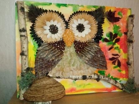 Поделка из природного материала Сова Мастер класс смотреть онлайн