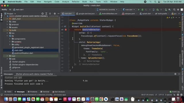 Flutter Firebase Push Notifications | Easy Way 2022 Hindi | Terminated State Background & Foregroun смотреть онлайн