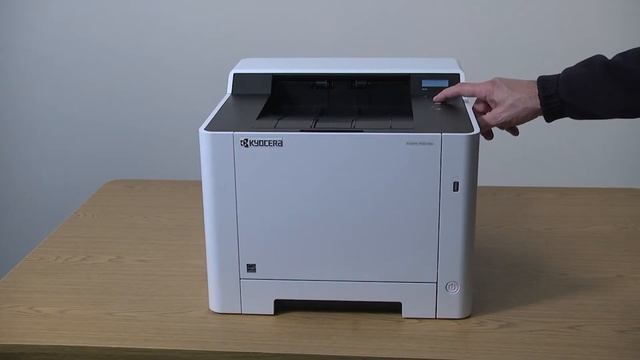 ECOSYS P5021cdw - Power On and Network Cable Set-up смотреть онлайн