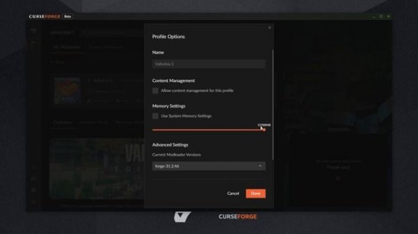 How to: Set RAM in CurseForge launcher | Overwolf Curseforge