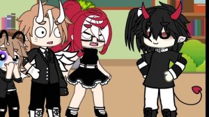 Меме «Ваша дочь ударила сына мэра...» (Gacha life)
