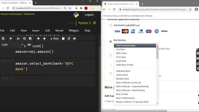 Amazon Auto Checkout Bot | Select Bank - Python , DataKund смотреть онлайн