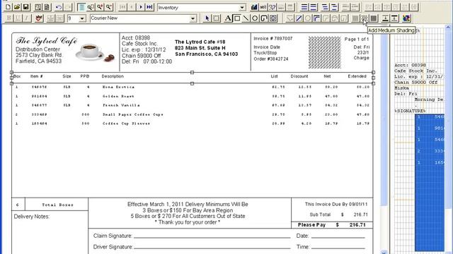 Invoice - Basic Form Draw tools смотреть онлайн