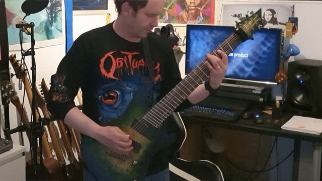 CORT Guitars KX508MS Demo - Cover "Do Not Look Down" by Meshuggah (NO TALKING - just Chugs!) смотреть онлайн