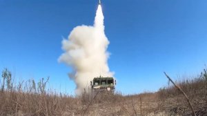 Пуски ракет БРК «Бастион» по морской мишени в ходе СКШУ «Кавказ-2020»