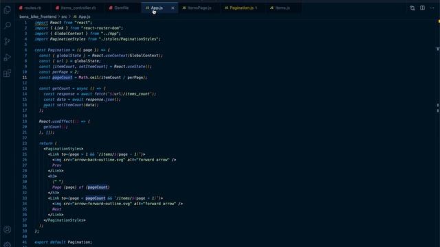 React Pagination Component смотреть онлайн