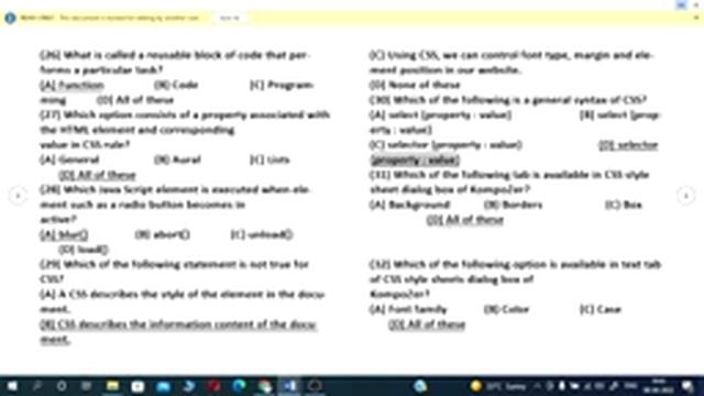 #CASCADING STYLE SHEETS AND JAVA SCRIPT #12th BOARD 70 MCQS in 1 video #GSEB COMPUTER SCIENCE 12TH смотреть онлайн