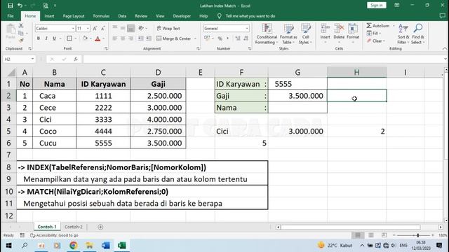 Cara Menggunakan Rumus Index Match di Excel смотреть онлайн