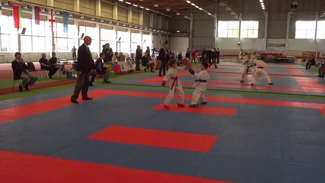 Kirill Zinovkin Karate Budo Cup 2015, semifinal , kumite M U10: -30kg, Tallinn, Estonia смотреть онлайн