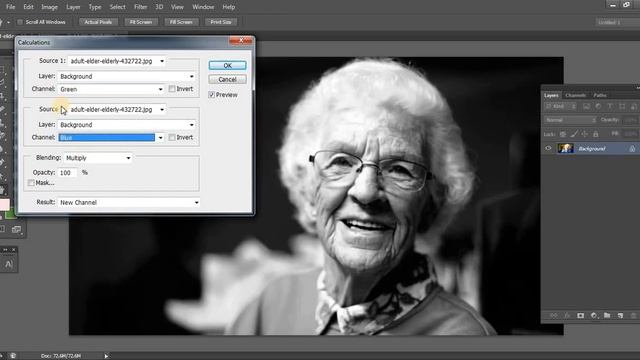 How to Make Black and White Photo in Photoshop смотреть онлайн