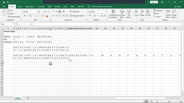 Caesar Chiper Pada Excel смотреть онлайн