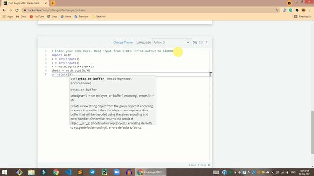 HackerRank Find Angle MBC problem solution in Python | Python solutions | Programmingoneonone смотреть онлайн