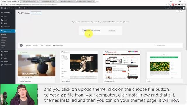 [Outdated] [WP v4.8.1] WordPress Themes смотреть онлайн