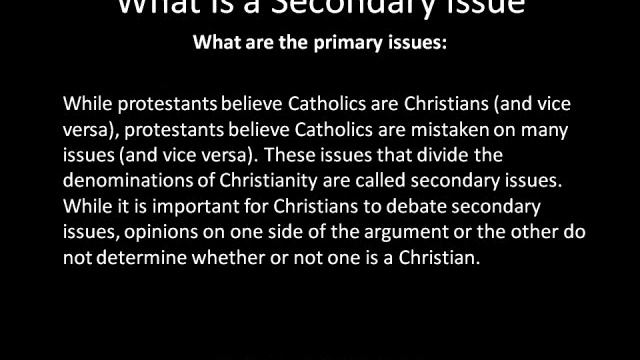 Christian Beliefs - What is a Secondary Issue - Apologetic Answers смотреть онлайн