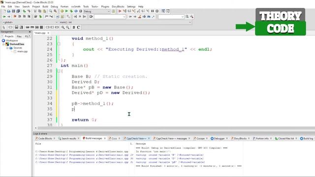 Tutorial 14: Polymorphism in C++, late binding, dynamic linking смотреть онлайн