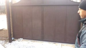 Откатные ворота из распашных