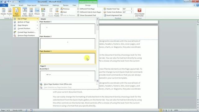 MS Word Insert Tab in Hindi - Insert Header footer & Page Number смотреть онлайн