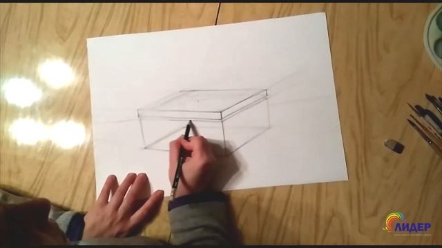 Учимся творить. Понятие о перспективе - две точки схода. смотреть онлайн