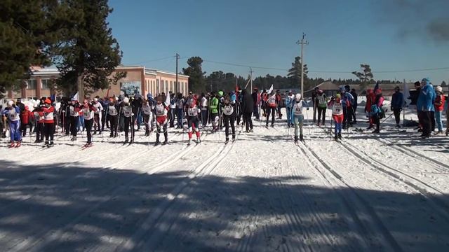 Старт лыжи с. Пашково, Яшкинского района 19.03.2017 г. смотреть онлайн